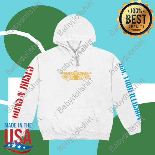 Official Guns N' Roses Clothing Store Shop Use Your Illusion White Hoody Gnr Merch
