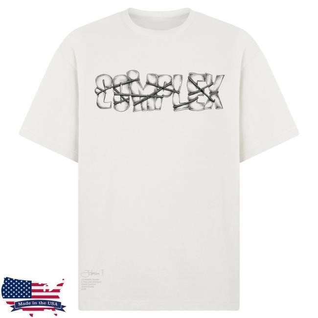 Official Complex Merch Store Shop Pas Une Marque Johnson Tsang x Pas Une Marque Blockade Lines Tshirt (White)