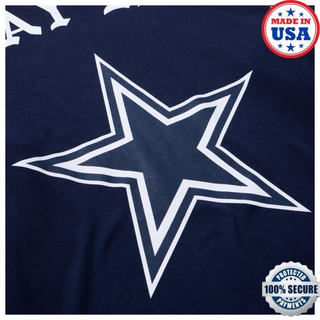 Official Born X Raised + Cowboys "Doomsday" Long Sleeve Tee: Navy NFL 2025 Kickoff