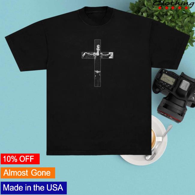 Official Haunted Mound Merch Turnabout Cross Black Crewneck Sweatshirt