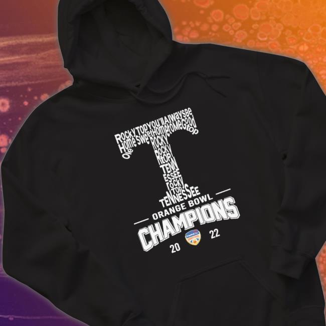 2022 Orange Bowl Champions Tennessee Volunteers Players Names Logo Tee Shirt