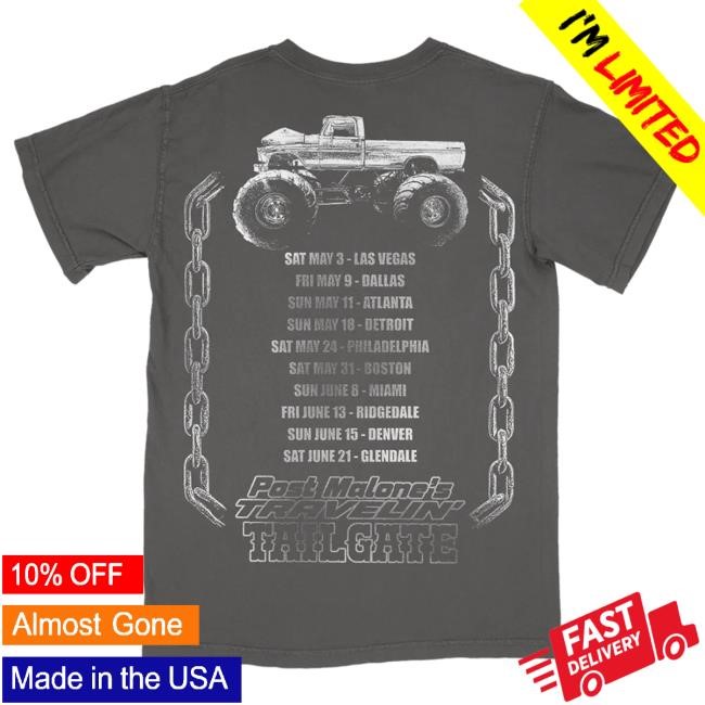 Official Post Malone Merch Tailgate Tee PostMalone
