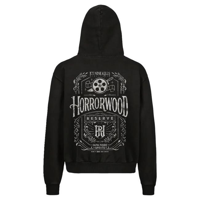 Official Ice Nine Kills Merch Store Horrorwood Reserve Zip Popover Hoodie Ice Nine Kills Clothing Shop Ink Merch IceNineKills