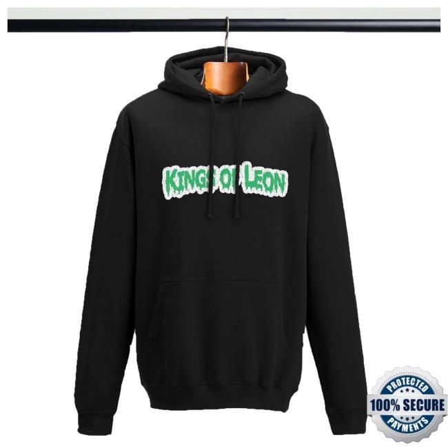 90s GP New Hoodie Black - Kings Of Leon