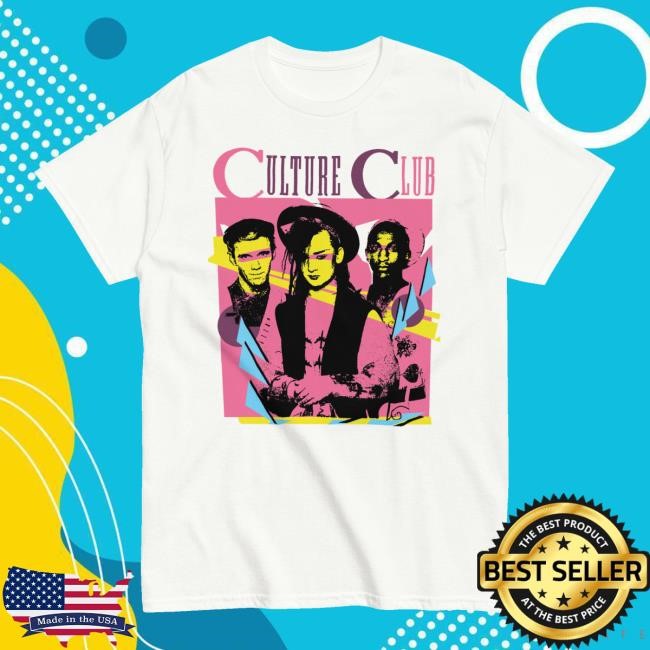 Culture Club Merch Shop Culture Club Vintage White Band Shirt New Boy George and Culture Club