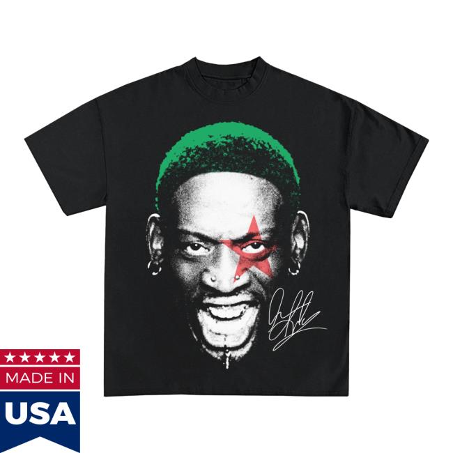 Official Dennis Rodman Jumbo Signature Tee Shirt