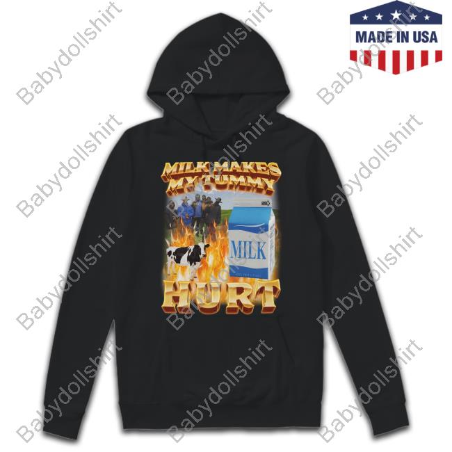 Derek Guy Milk Makes My Tummy Hurt T Shirt Migue