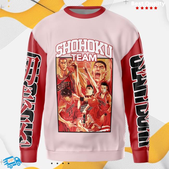 Official Anime Ape Clothing Shohoku Team Slam Dunk Streetwear AOP Sweatshirts 3D All Over Print Animeape