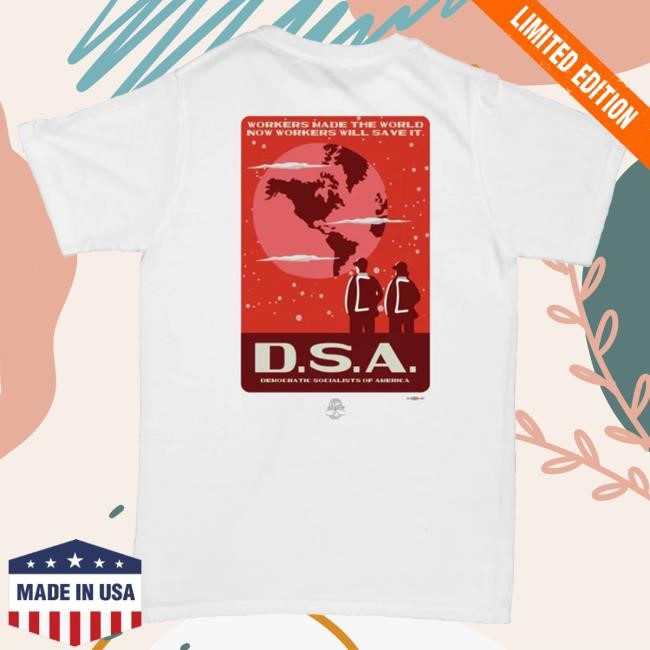 Democratic Socialists Of America WPA-Style DSA Hot Shirt Dsa Merch Store Official