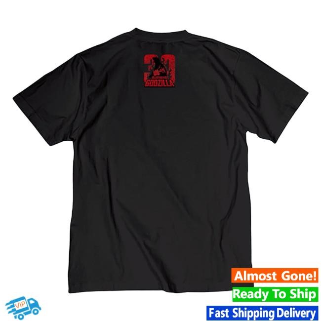 Official Godzilla Merch Store Godzilla vs. Destoroyah 30th Anniversary Scene Illustration Shirts 6 (Godzilla & Destoroyah) Black