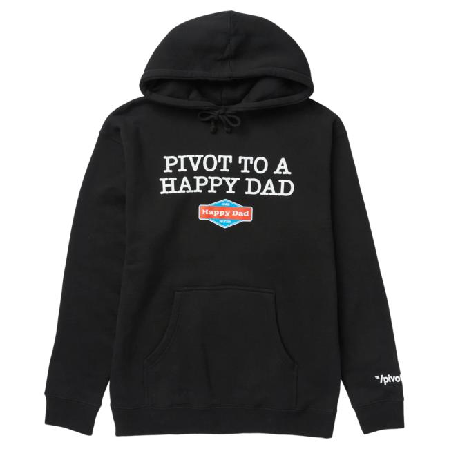 Happy Dad Hard Seltzer Clothing Store Shop The Pivot X Happy Dad Pivot To A Happy Dad Crewneck Black HappyDad Merch