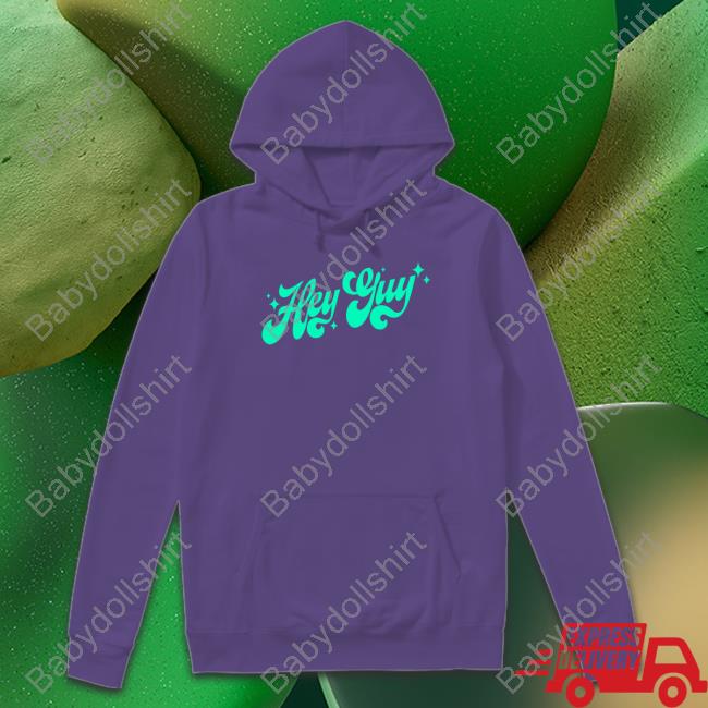 Drew Gooden Merch Hey Guy Purple Long Sleeve T Shirt
