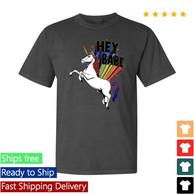 Hey Babe Unicorn New T-Shirt Sal Vulcano