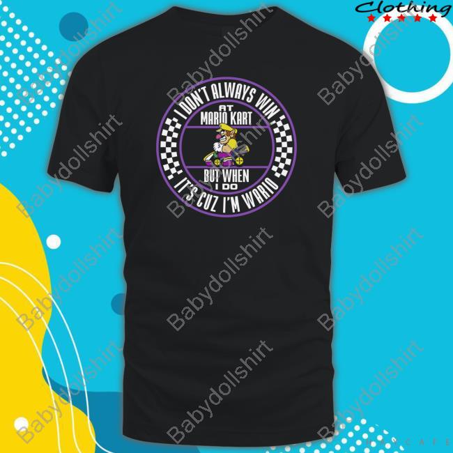 Men's Nintendo Mario Kart Wario When I Win Circle Text Shirt