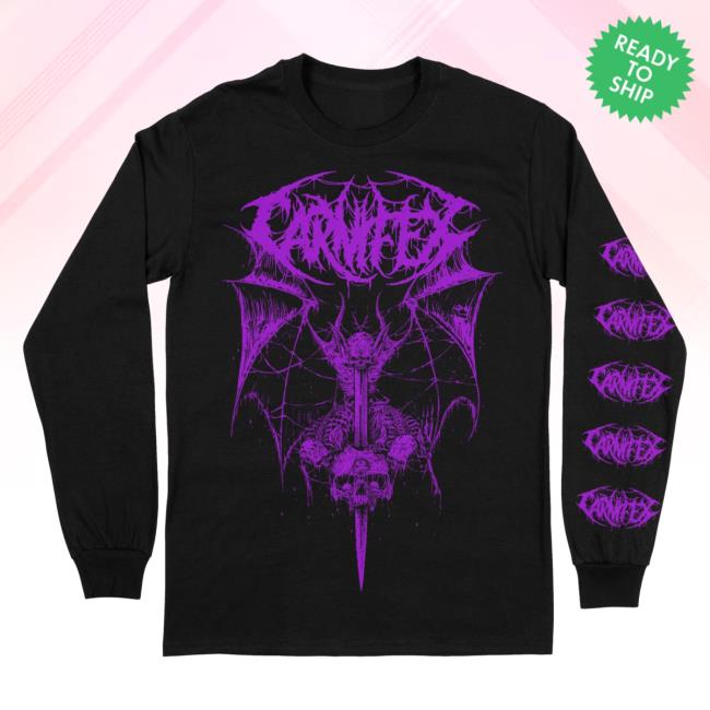 Official Indie Merch Store Carnifex Bat Dagger L/S Tee IndieMerchStore