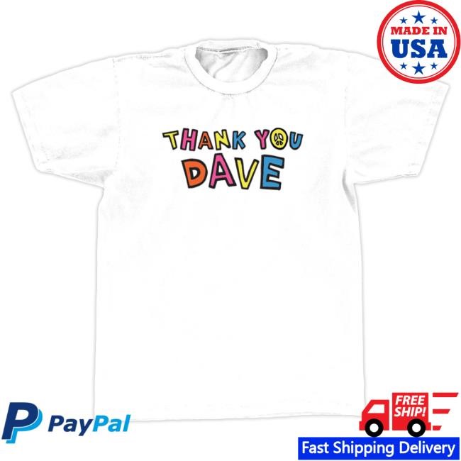 De La Soul Thank You Dave White Shirt De La Soul Merch