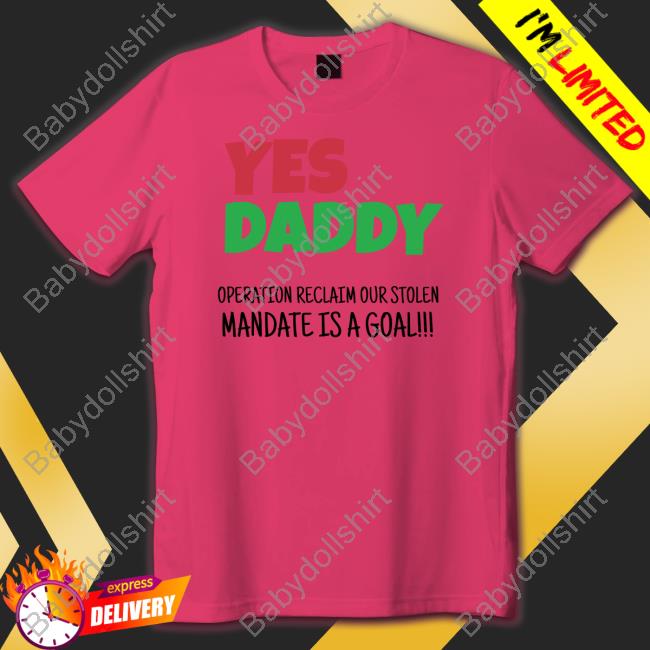 Yes Daddy Operation Reclaim Our Stolen Mandate Is A Goal Hoodie