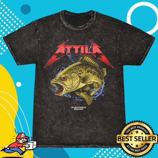 Official Attila Merch Big Mouth Bass Shirt 2024