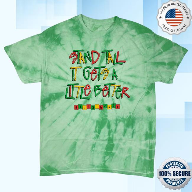 Official The Merch Collective Dirty Heads Store Stand Tall Tie Dye Top Shirt DirtyHeads Tie-Dye