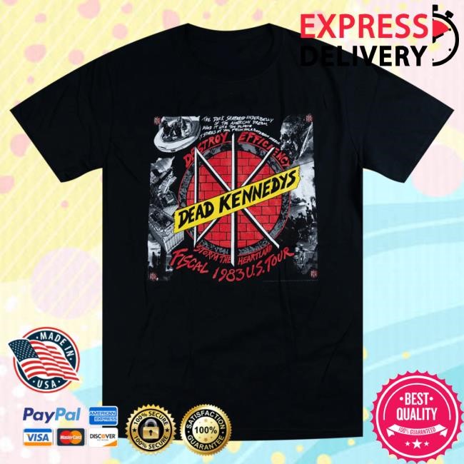 Hello Merch Dead Kennedys Destroy Efficiency 1983 Black Tees HelloMerch
