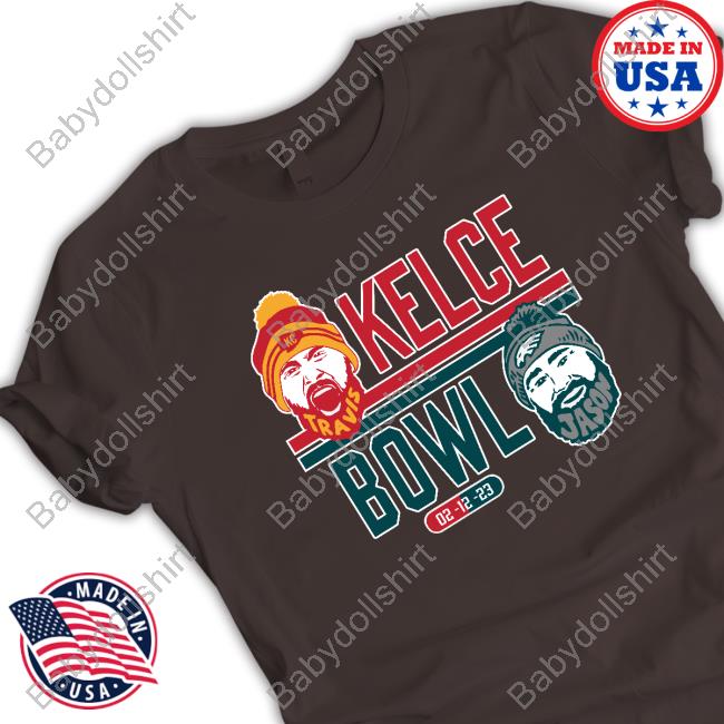 Jason Kelce Travis Kelce Super Bowl 02-12-23 Long Sleeve Tee