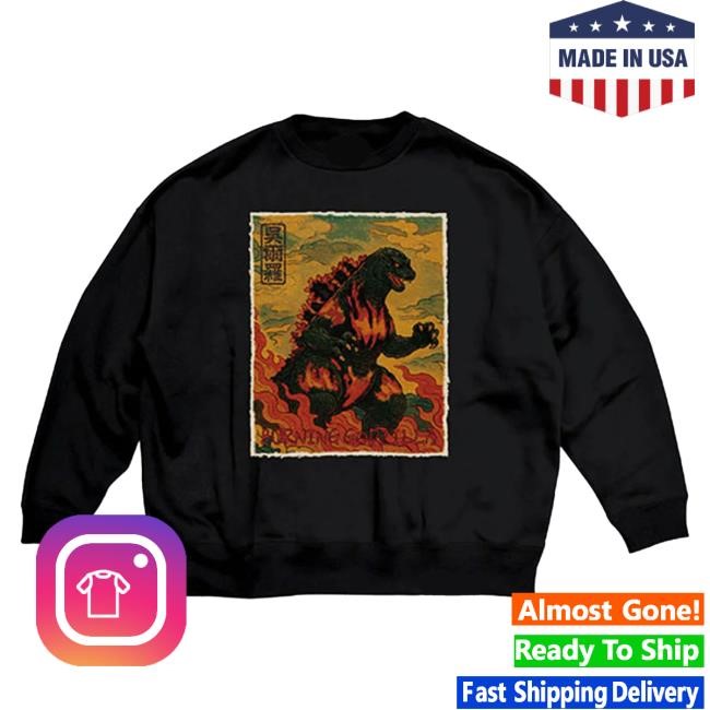 Official Godzilla Merch Store Godzilla vs. Destoroyah 30th Anniversary Scene Illustration Crew 1