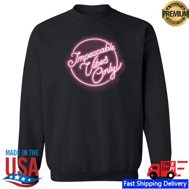Official Kings Road Merch Store Beach Too Sandy Impeccable Vibes Only Hoodie (Black) Kings Road Shop