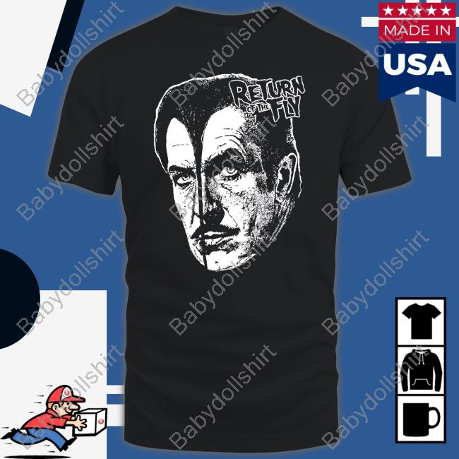 Official Monster Heel Merch Death Threads Return Of The Fly Shirt