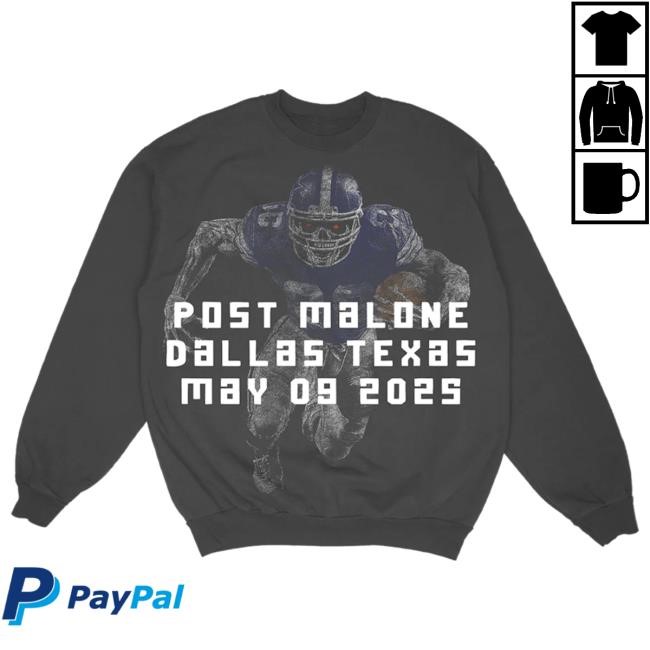 Official Post Malone Merch Store Post Malone X Dallas Cowboys Crewneck