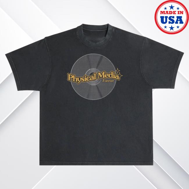 Official Super Yaki Shop Super Yaki Physical Media Forever Heavyweight T Shirt Black