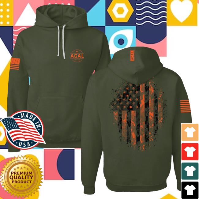 Official Acal Clothing Shop Merch Camo Flag Sweatshirt