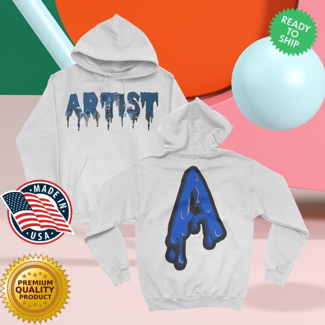 Slimey White Artist Long Sleeve Hoodie A Boogie Wit Da Hoodie