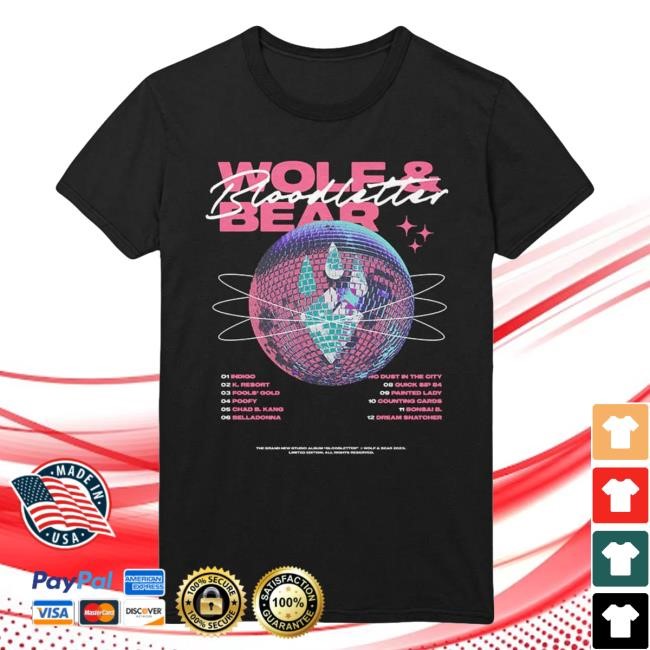Wolf & Bear Bloodletter Disco Ball Black Top Shirt