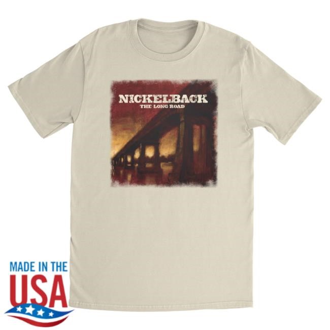 Official Nickelback Merch Nickelback The Long Road Album Vintage White Shirts Nickelback Apparel