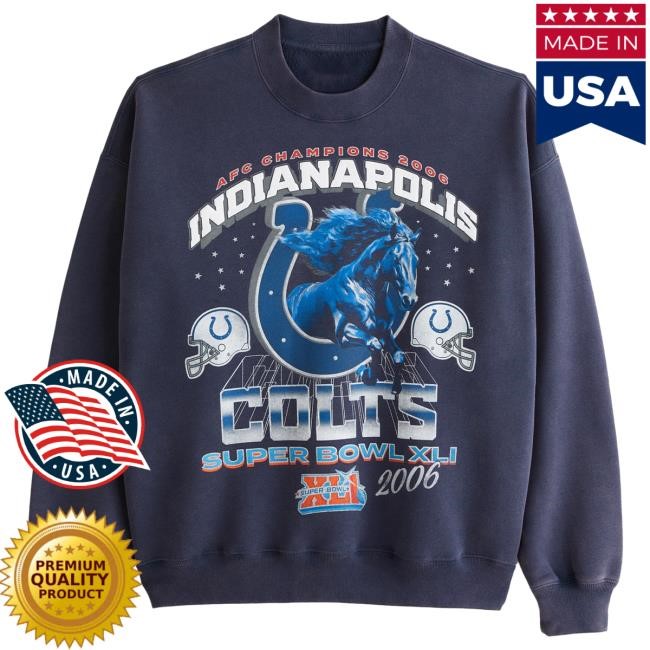 Classic Stadium Layer Colts Graphic Crew Sweatshirt NFL Football 2026