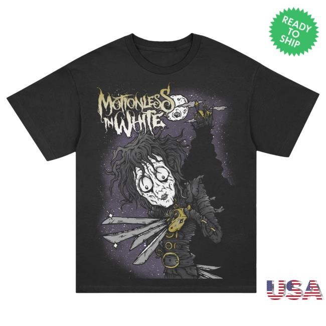 Official Motionless In White Merch Store Edward T Shirt (Black)