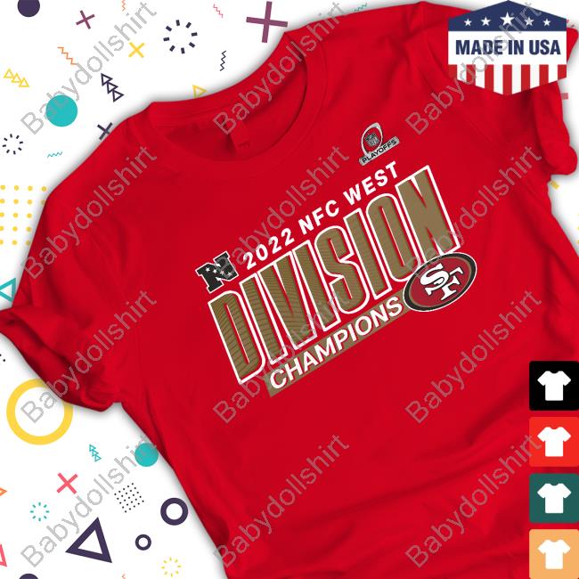 San Francisco 49ers Fanatics 2022 NFC West Division Champions Shirts
