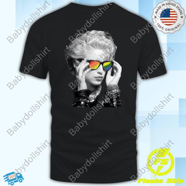 Official Madonna 50 Number Ones The Rainbow Edition Distressed Crewneck Sweatshirt