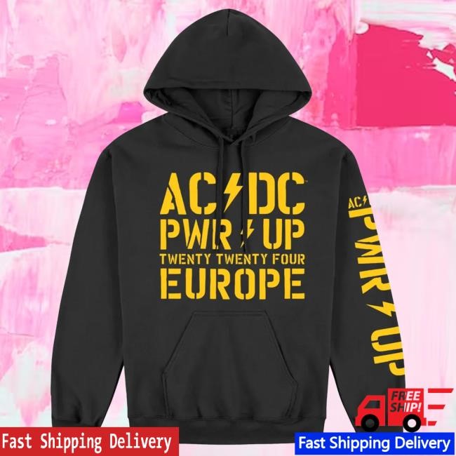 Official Ac Dc Merch Store AC/DC PWR UP 2024 Tour Sweatshirt Ac Dc Shop Acdc Clothing