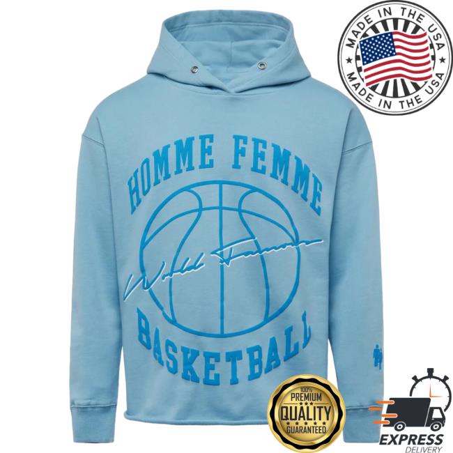 Official Fresh Society Homme + Femme Basketball Blue Pull Over Hoodie