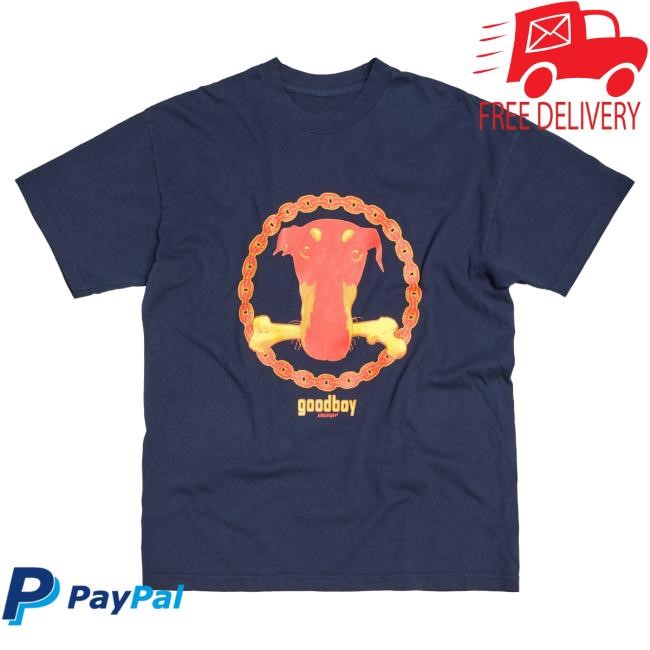 Official Jiberish Clothing Merch Good Boy Popover Shirt Navy