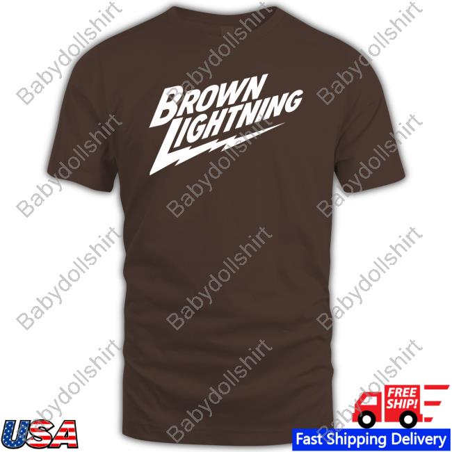 Brown Lightning Shirts