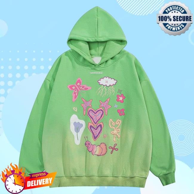 Official Aelfric Eden Clothing Merch Store Aelfric Eden Creative Cartoon Pattern Hood Green AelfricEden