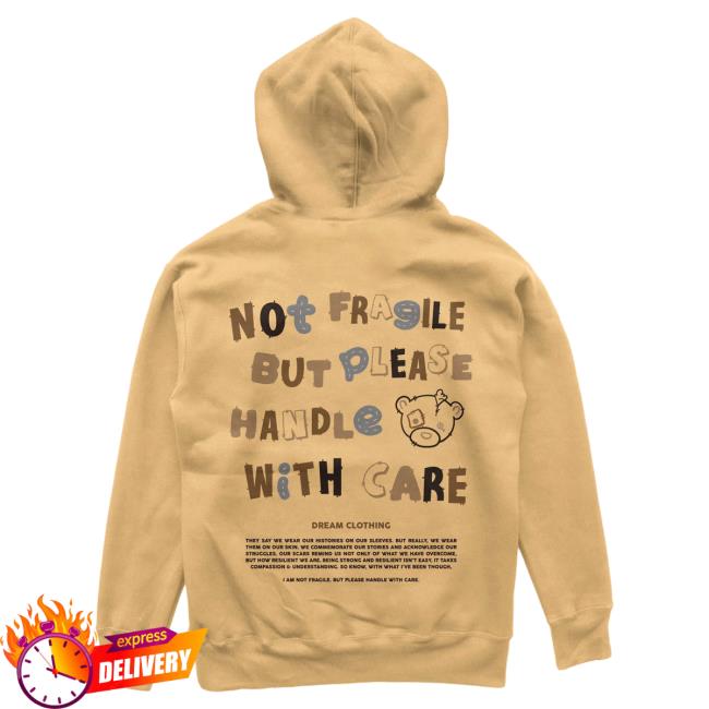 Official Dream Clothing Not Fragile But Please Handle With Care Sweater Peach Dreamclothinghq
