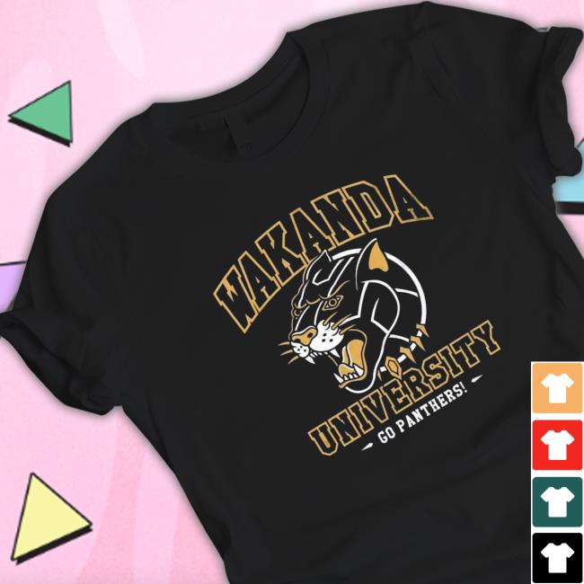 Official Wakanda University Go Panthers T-Shirt