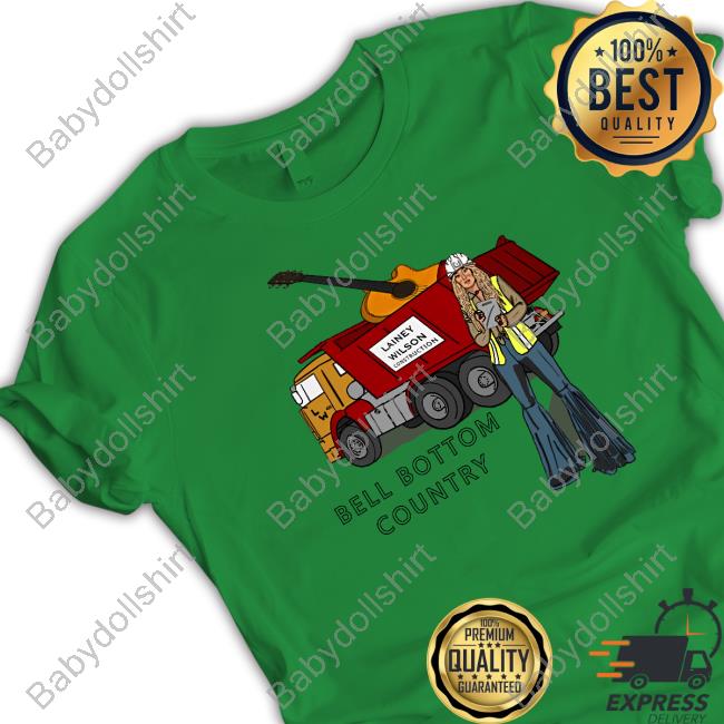 Lainey Wilson Merch Bell Bottom Country Construction Tee