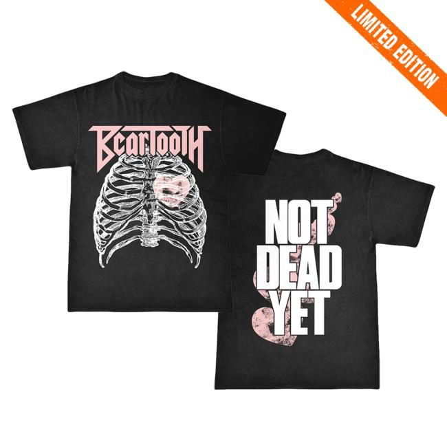 Official Beartooth Merch Beartooth Not Dead Yet Heart Tee