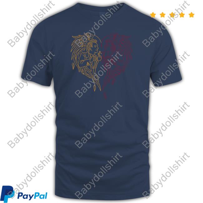 Good Omens A Toast to the World Gold and Red T-Shirt