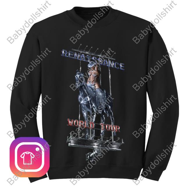 Beyoncé Official Renaissance World Tour Merch Billboard Crewneck