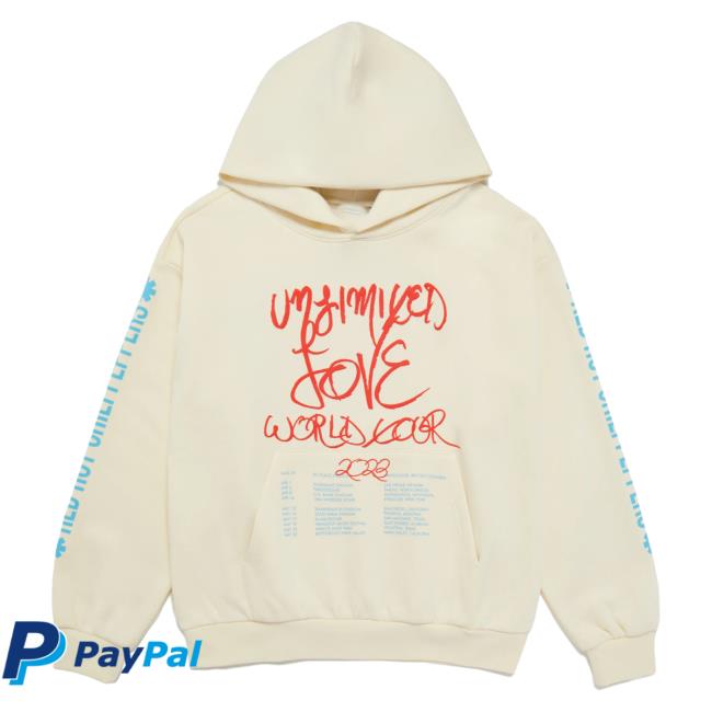 Official Red Hot Chili Peppers Unlimited Love Usa Tour Popover Hoodie